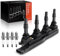 Frankberg 1x Zündspule+4x Zündkerze Kompatibel mit Astra G Caravan T98 1.8L 1998-2004 Corsa C F08 F68 1.8L 2000-2009 Vectra B J96 1.8L 1995-2002 Replace# 0242229654