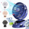 mebiusyhc USB Desk Fan,Portable Small Clip on Fan,5 Speeds Strong Wind Desktop Fan,Quiet Personal Fan,90°Rotation Table Fan for Home Office Travel Bed Stroller Camping Outdoor Golf Cart Fan