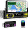 Autoradio 1 Din con Bluetooth - Controllo APP MP3 / USB / FM / TF / AUX in - Radio Auto con Telecomando Porta Telefono