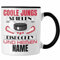 Trendation - Eishockey Tasse Geschenk Personlaisiert NAME Coole Jungs Spielen Eishockey und Heißen NAME (Schwarz)