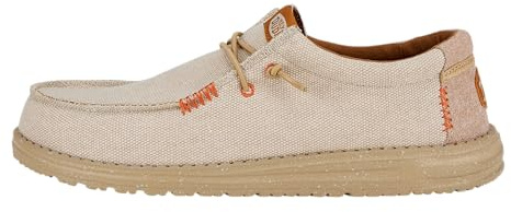 HEYDUDE Wally Coastline Jute - Zapatos Estilo Mocasín para Hombre, Silver, 46