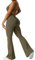 Yeoreo Jumpsuit Lizvette für Damen, sexy, rückenfrei, ausgestellt, figurbetont, Scrunch-Po, Yoga-Strampler, V-Ausschnitt, Medium