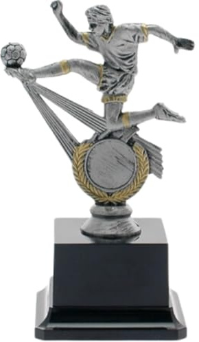 Hole Gadget Premiazioni Calcio Personalizzate Coppe, Trofei e Premi Sportivi Calcistici con Targhetta Personalizzata Premio Giocatore, Portiere, Capocannoniere e Squadra (15.009A)