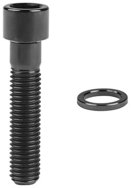 1 Pièces Boulon En Titane M7 X 32Mm Avec Vis De Rondelle Clé Hexagonale Boulon En Titane, Noir, M7,32mm