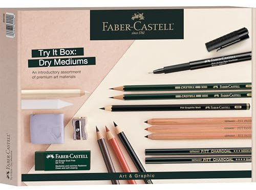 Faber-Castell Dry Mediums Try It Box, 17-teilig