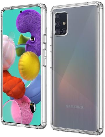 Posdou Hülle für Samsung Galaxy A51 4G Handyhülle, Silikon Weich TPU Schutzhülle mit Kamera Schutz für Samaung A51, Stoßfest Anti-Scratch Durchsichtige Case Cover für Galaxy A51 4G, Nie Vergilbung