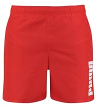 Puma Maillot de Bain mi-Long pour Homme, Rouge, M