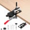 FRULX 35mm Concealed Door Hinge Jig, Aluminum Alloy Accurate Locking Cabinet Hinge Hole Drilling Jig, for Door Concealed Installation Household Tools Aluminum Alloy Hole Opener, Kitchen Door Hinge Jig