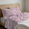 GC ARREDOCASA Set Lenzuola Letto Singolo - Unicorno Rosa - 100% Cotone Quadrifoglio - Un Completo Letto Singolo Cotone Made in Italy