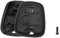 A ABSOPRO Coque de clé pour Peugeot 206 Télécommande 2 Boutons Boîte Rechange Remplacement d'article