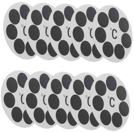 OKUMEYR Badewannen-wassertemperaturmesser Selbstklebendes Temperaturthermometer Badetemperaturanzeige Klebebandthermometer Für Kinderbaden Wasserthermometer-aufkleber