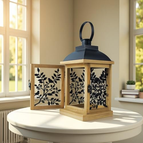 Candle Warmer Lamp with Timer,Farmhouse Wooden Adjustable Candle Burner Electric Dimmable Warmer Lantern for Jar Candle Melter Lamp with 2 Bulbs Auto Shut Off Indoor Home Decor