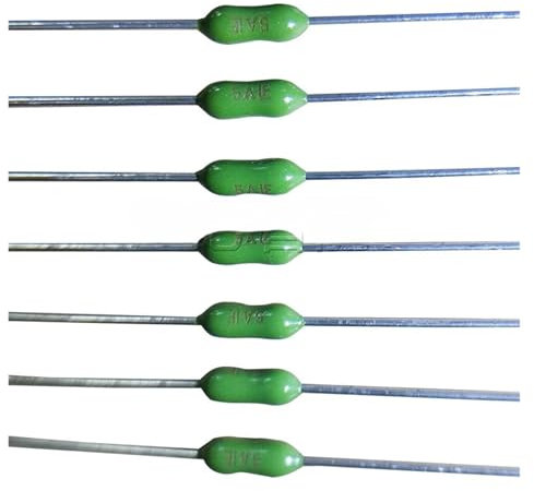 Fusible de resistencia PICO de acción rápida, 10 unidades, 2,4 x 7 mm, con cable axial, color verde(F15A)