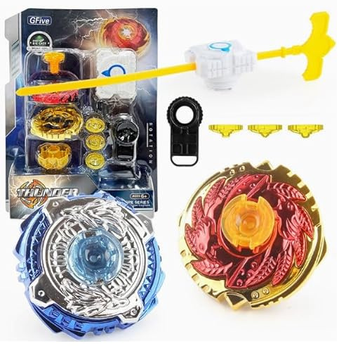BSNRDX Kreisel aus Metall mit Transmitter, Kampfkreisel Set, Spielzeug für Kinder ab 7 Jahren, Geburtstagsgeschenk