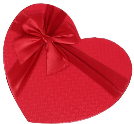 TOPPERFUN Herkömmliche Herzformige Boxen Aus Pappe Mit Schleifenabdeckung Für Süßigkeitenaufbewahrung Leere Herzförmige Präsentationsboxen Für Hochzeitsdekoration Und Kleine Geschenke