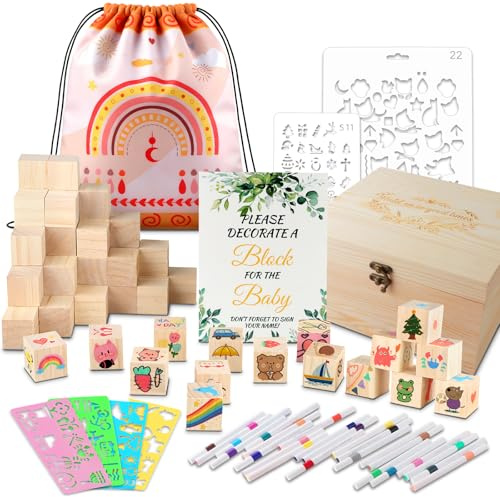 DXLing 93 Stück Babyparty Spiele Bausatz für Gäste Geeignet