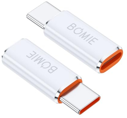 BOMIE Light/ning to USB C Adapter 2 Pack,PD Fast Charging for Phone 16 17 | Data Transfer,8 Pin Female to USB C Male Adapter for Phone 15 Pro Max,Pad Pro,Ga-laxy,No for Headphone/OTG/Flash Drive/Pencil