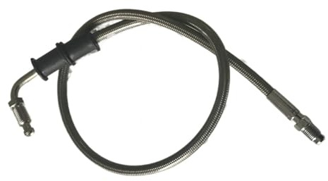 Tubo freno per auto e moto in treccia di acciaio inossidabile, in PTFE, con raccordi maschio M10X1 Tubo Freno - Anteriore(41cm)