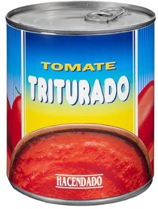 Sonnengereifte pürierte Tomaten (Tomate Triturado) – 6er Vorratspack (6 x 800g) – 4,8kg Gesamt – Ideal für Saucen, Pizza & Pasta – Ohne Konservierungsstoffe – Mediterrane Premium-Qualität