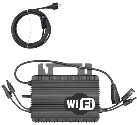 Micro-onduleur 1000W Hoymiles – WiFi & Bluetooth – pour 2 Panneaux Solaires + Câble AC Plug&Play 5m
