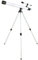 EDU-TOYS Teleskop zur Erdbeobachtung 650mm Tubus 50mm Linsendurchmesser 91cm Bodenstativ 6fach Sucher Neigermontierung Huygensokular