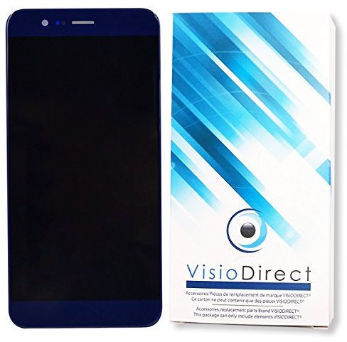 Visiodirect® Ecran Complet pour Huawei Honor 8 Pro Bleu 5.7 téléphone Portable vitre Tactile + écran LCD