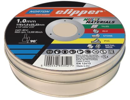 Flexovit Clipper Multi-Materials Cutting Discs 115 x 22.23mm (Pack 10)