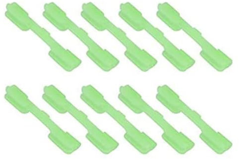 VIFERR Angeln Licht Clip 40PCS Nacht Angelrute Tip Light Holder Clip Mini Knicklichter Halter für Rod Tip Nachtlicht Angeln (Größe: M)