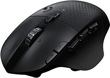 Logitech G604 LIGHTSPEED Wireless Gaming Mouse, HERO 25K Sensor, 15 Programmable Buttons, 240h Battery Life, Two Wireless Connection Modes, Wireless Connection, PC/Mac - Black