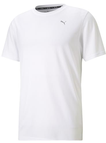 PUMA Herren Performance Tee M T shirt, Puma White, L EU
