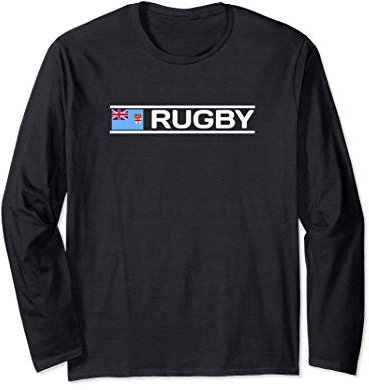 Fiji Flag Rugby Langarmshirt