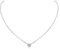 ChicSilver Collier Ras de Cou Femme Argent,Pendentif Pierre Diamant Brillante, Chaine Courte Ajustable 40+5cm,Bijoux Fantaisie Original Idée Cadeau Fille Femme Maman Anniversaire Noel