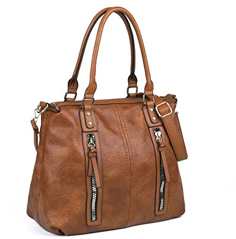 Gladdon Hobo Bags for Women Large Capacity Top Handle Bags with Multi Pocket Tote Shoulder Handbags Faux Leather Crossbody Bag for Work School Travel