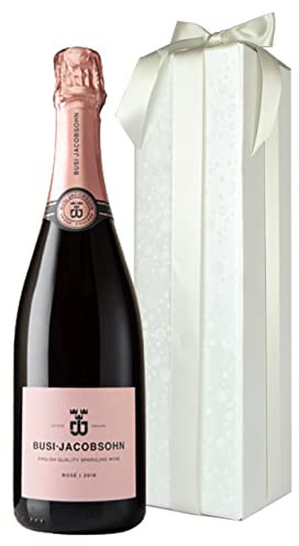 Busi Jacobsohn Rosé Single Estate Fine English Sparkling Wine Extra Brut Made in Sussex 12% (1 x 75cl bottle) Gift Boxed