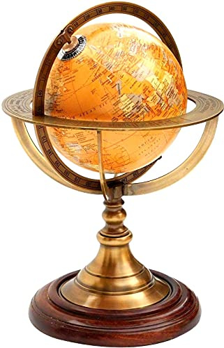 Ca. 30,5 cm Vintage Messing Antik Armillary Tischplatte Marine Kugel Nautisches Dekor Maße (H x B x L): 11 x 8 x 6 cm