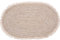 EH Excellent Houseware Teppich oval mit Fransen Maisblätterteppich für Wohnzimmer Terrasse Beige 80x50cm, (KR2002290)