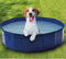 Blue PVC Shell With Wooden Plank Pet Paddling Pool (80 cm x 21 cm) Single Piece - Safe & Easy to Setup, Perfect for Summer Fun