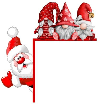 Weihnachten Türrahmen Dekorationen, Weihnachtsdeko Weihnachtsmann Deko, Weihnachtsdeko Purzelnde Elche, Weihnachtsmann für Türrahmen Deko Holz Weihnachten Türrahmen Ornament Für Home (2-A, One Size)