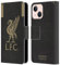 Head Case Designs Licenciado Oficialmente Liverpool Football Club Portero Inicio Kit 2019/20 Carcasa de Cuero Tipo Libro Compatible con Apple iPhone 13 Mini