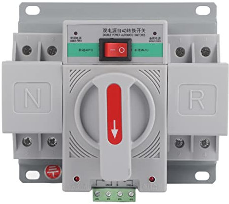 Inverseur De Source Transfert Automatique Manuel Ats Contacteur Sources 63A Monophasé 220V 1Pc 220V 63A 2P Mini Tondeuses Automatiques Double Puissance Et Outils De Jardin