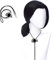 MORTICIA Herren 70er Jahre Hippie Kurze Gerade Schwarze Kostümperücke mit Widows Peak Herren Kurze Schwarze Gerade Perücke Halloween Kostüm mit 1 Bolo Krawatte