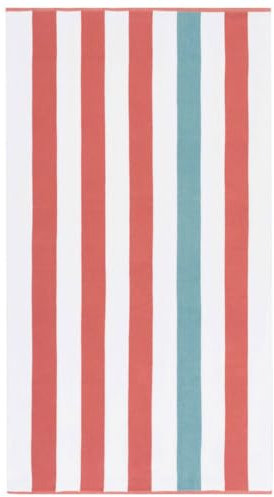 Egeria Cabana Stripe Strandtuch rot 90x180cm 100% Baumwolle