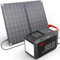 POWSTREAM - Générateur solaire - 88,8 Wh - Station d'alimentation portable avec panneau solaire inclus - Batterie lithium-ion avec prise USB AC pour le camping, l'aventure, la maison