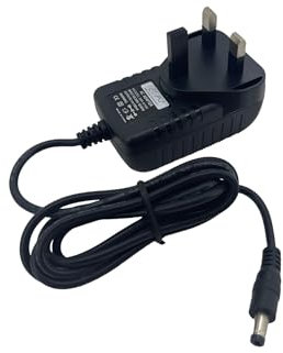 Power Supply Adaptor Compatible with EUFY 19V/0.6A CHARGER, 9V 1.5 1500mA with UK Plug - Black