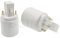 MAMA'S PEARL 2pcs 2-Pin G24d To E26 E27 Adapter 2P CFL Led Bombillas G24 To Screw Light Socket Bulb Base Lampholder Converter Adapter