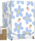 Odot Washer Dustproof Cover Front Load, Washing Machine Dryer Protector Sunscreen Waterproof Tumble Dryer Case Protective Cover for Most Front Loadi (blue daisy,S-capacity 4-7.5kg)