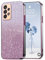 PanXCase Glitzer Hülle für Samsung Galaxy A13 4G - Transparent Glitter Mädchen Frau Elegant HandyHülle, Durchsichtig Bling Ultra Dünn Stoßfest Schutzhülle (Rosa)