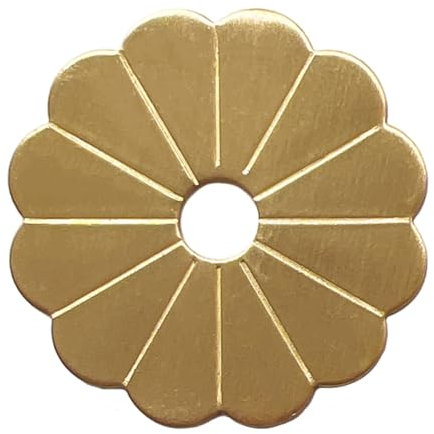 Tiazza Lot de 10 rondelles en laiton pour décoration de meubles classiques (laiton)
