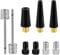 NQEUEPN 9pcs Bike Valve Adapter Set, Brass Bicycle Tire Valve Adaptor with Ball Football Pump Needles Inflation Nozzle Air Compressor Inflator Adapter Bike Pump Tool for Presta Schrader