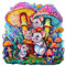Holzpuzzle Erwachsene, 300 Teile Mäuse Familie Puzzles, 34x33.7cm Wood Puzzle, Unregelmäßige Einzigartige Tierform Holzpuzzles für Erwachsen, Schön Geschenk für Familie Freunde